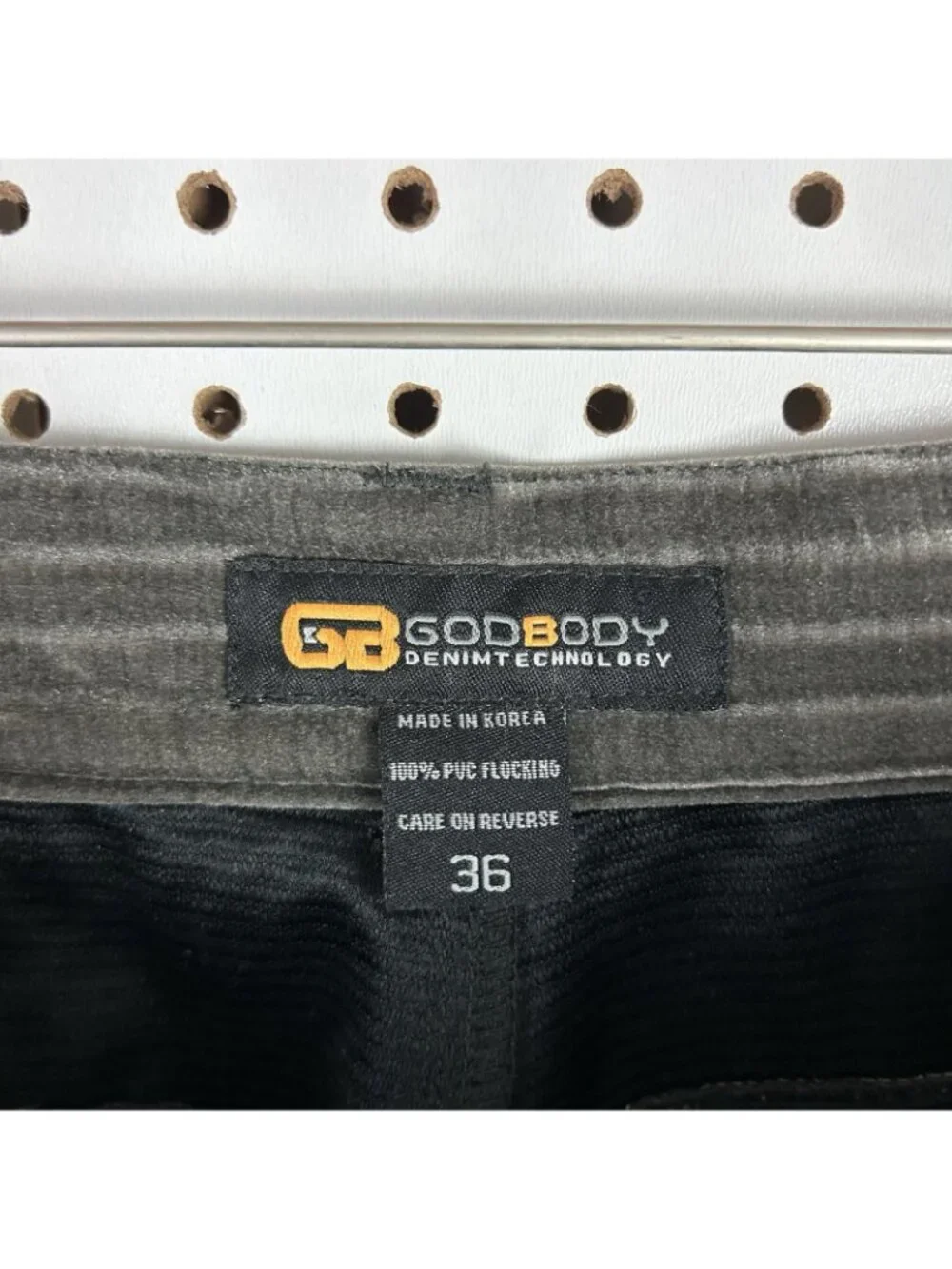Godbody 2 Piece Men's XL Corduroy Velour Suit Outfit 80s Gray Button Front Baggy